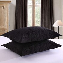 Black euro sham hot sale covers